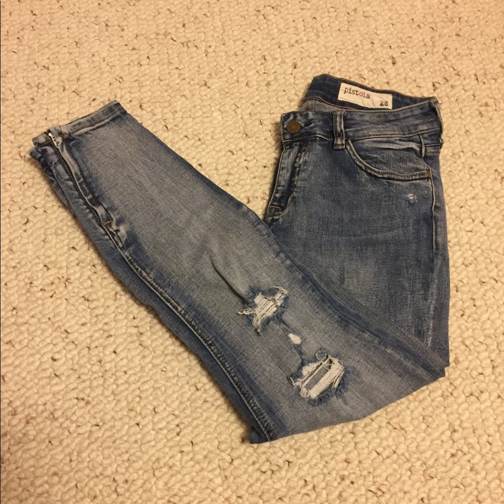 Pistola distressed jeans 7/8 length